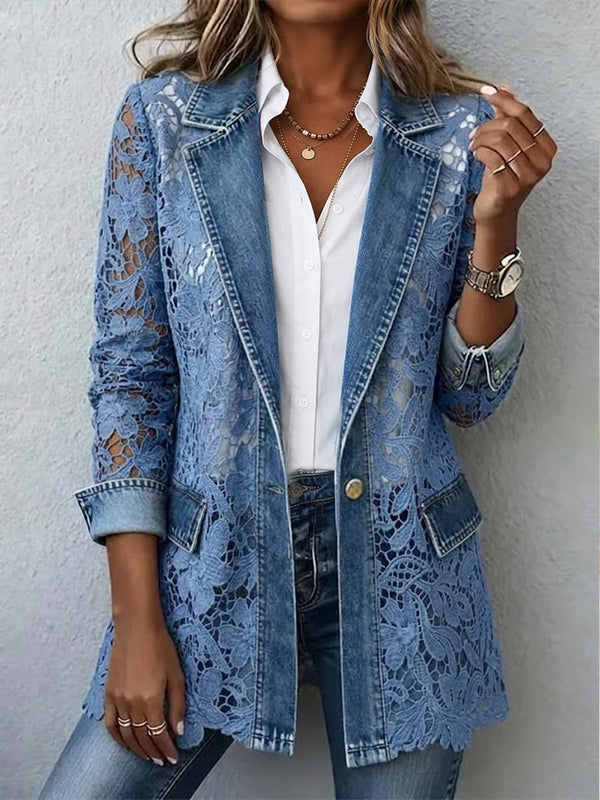 Doris™ | Blazer mit floralen Cut-outs