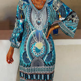 Emelia - Vibrante Boho-Druckkleid