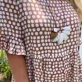 Nicola - Midi-Kleid mit kurzen Ärmeln