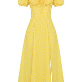 Aviana - Kleid mit Puffärmeln Bloom