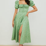 Aviana - Kleid mit Puffärmeln Bloom