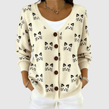 Bequemer Strick-Cardigan mit Knöpfen
