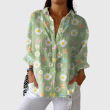 Leichte und farbenfrohe Druckbluse