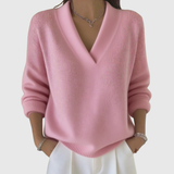 Faye | Weicher V-Ausschnitt-Pullover in lässiger Passform