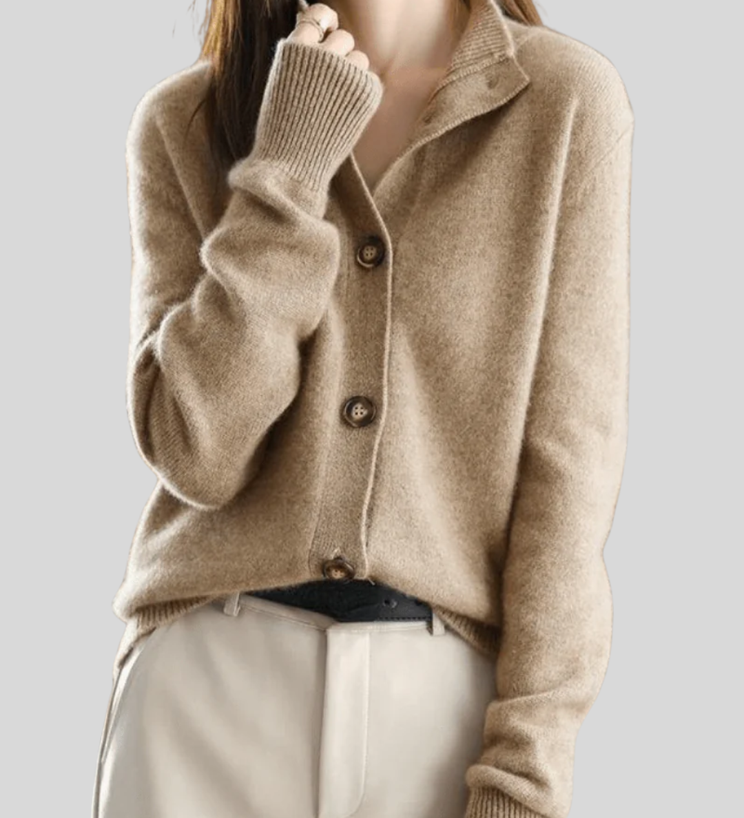 Claire | Kaschmir Cardigan im Retro-Stil