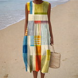 Bequeme Ärmellose Sommerkleid