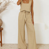 Megan - Minimalistisches Ensemble Top und Schlaghose