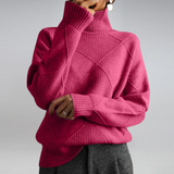 Lauren | Luxuriöser Kaschmirpullover mit Stehkragen