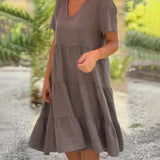 Bexley - Lässiges Sommerkleid mit V-Ausschnitt