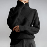 Lauren | Luxuriöser Kaschmirpullover mit Stehkragen