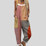 Latzhose Color-Block mit Streifen