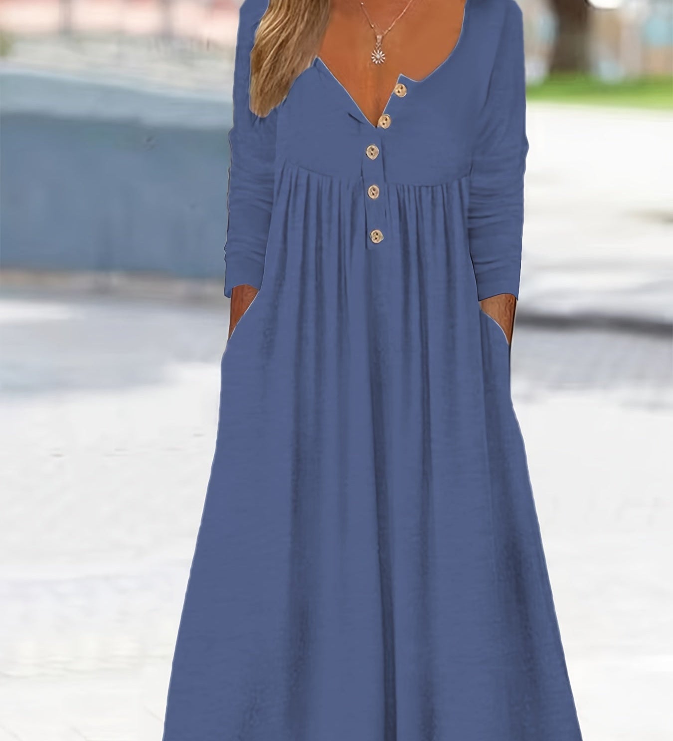ZARA | MIDI-KLEID MIT KNÖPFEN VORN