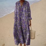 Flattering Bedrucktes Sommerkleid