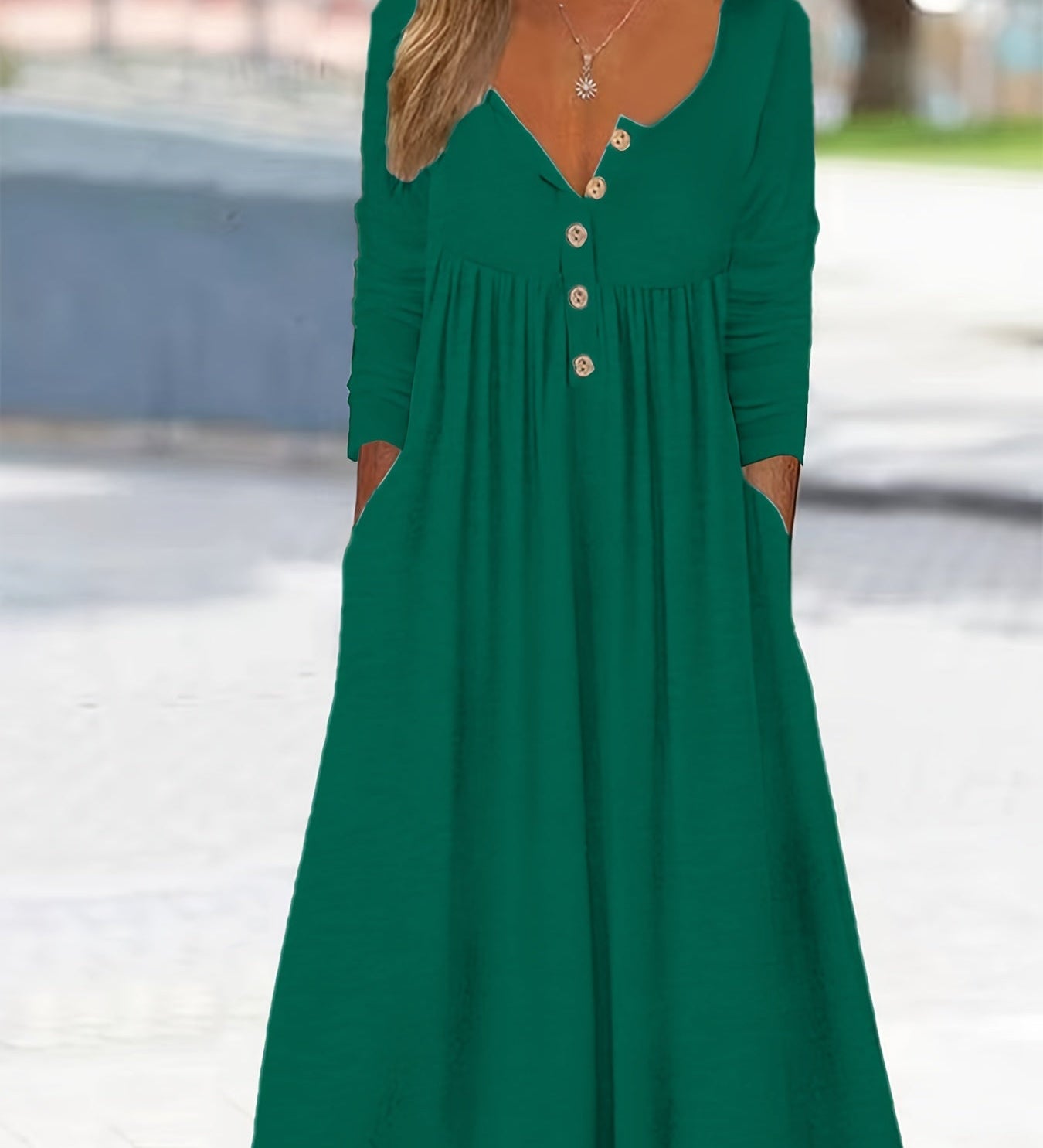 ZARA | MIDI-KLEID MIT KNÖPFEN VORN
