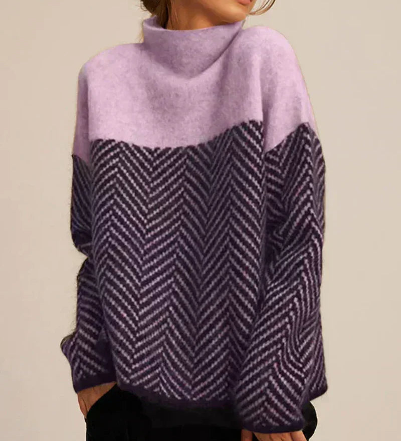 Norah | Pullover aus Baumwolle mit Stehkragen