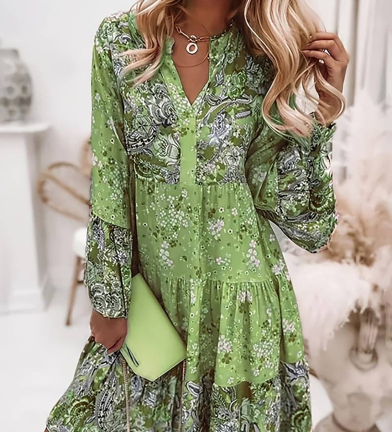 Eira - Bedrucktes Boho-Kleid