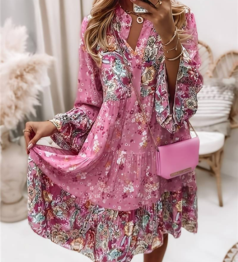 Eira - Bedrucktes Boho-Kleid