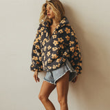 Rebekka | Warmer Fleece-Pullover mit Blumenprint