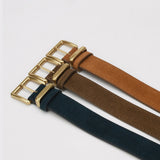 Alejandra | Women's Suede Square Buckle Belt