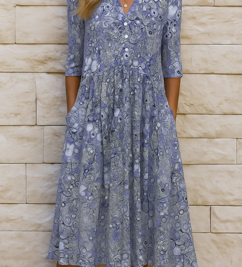 Harlow | Elegantes Kleid mit V-Ausschnitt