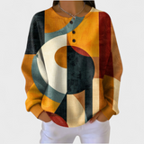 Sanne | Strukturierter Pullover mit geometrischem Muster