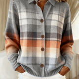 Marlene | Bequemer Pullover mit Herz-Karomuster