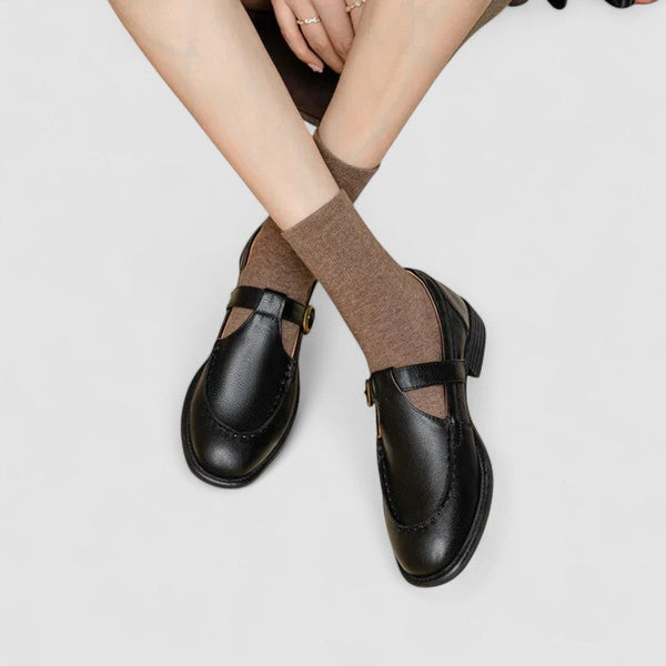 Zhelynne | Orthopädische Mary-Jane-Schuhe mit eckiger Spitze