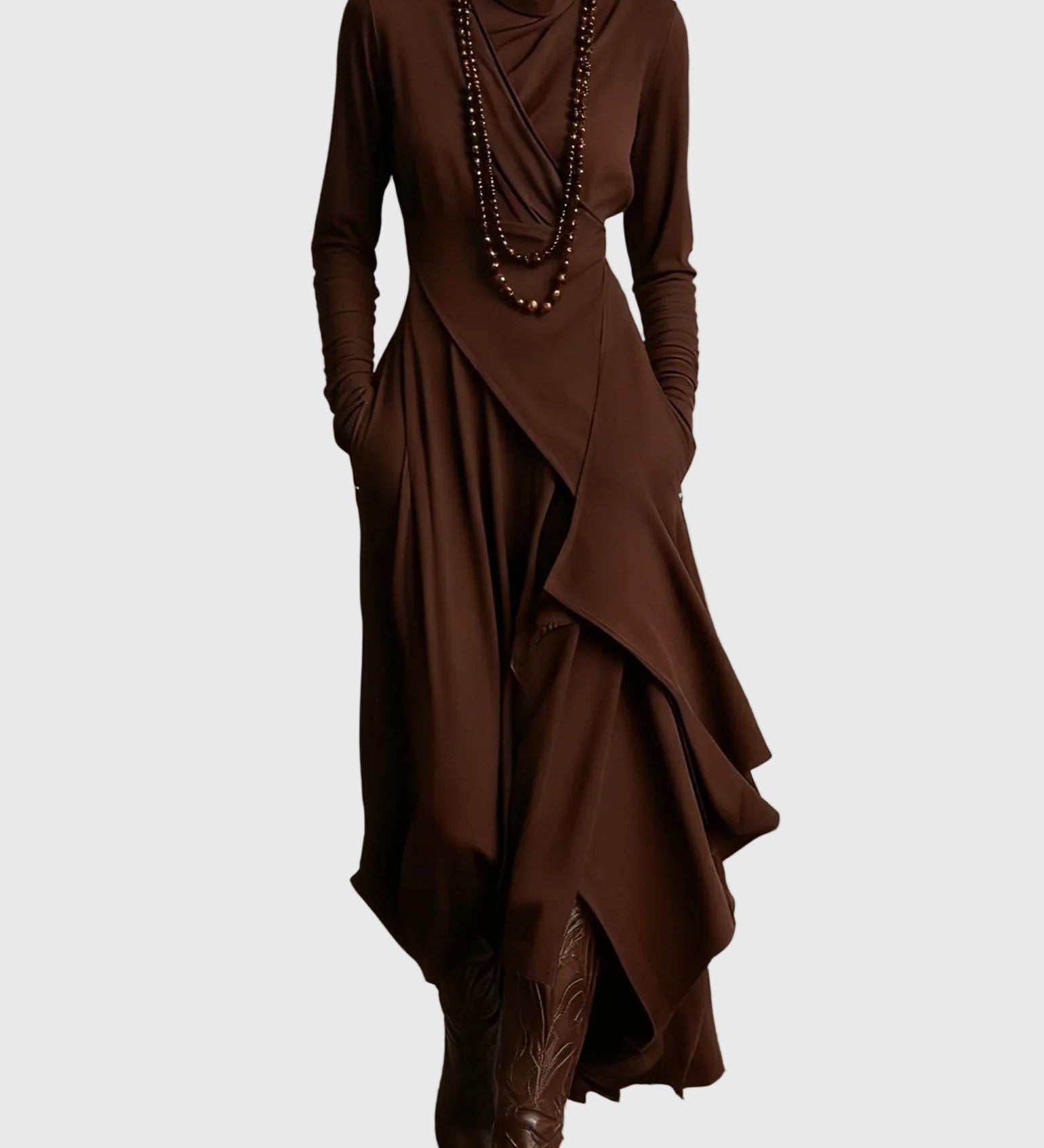 Violett | Maxikleid Plissiert