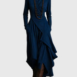 Violett | Maxikleid Plissiert