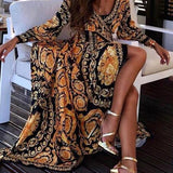 Faye - Boho Bedrucktes Kleid