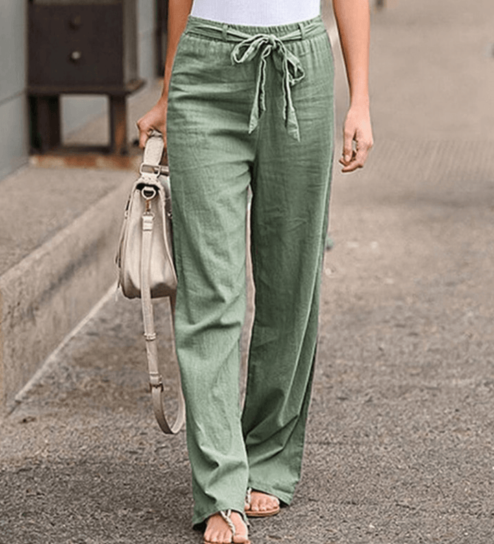 Joleen - Damen Freizeitpants mit Kordelzug und elastischem Bund