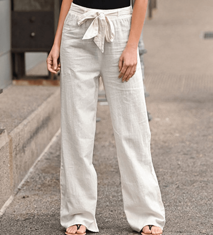 Joleen - Damen Freizeitpants mit Kordelzug und elastischem Bund