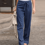 Joleen - Damen Freizeitpants mit Kordelzug und elastischem Bund