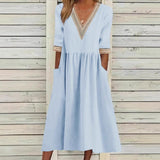 LIVIA | MIDILANGE SPITZENKLEID