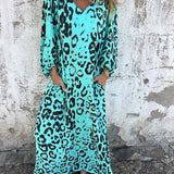Jessa - Maxikleid Leopard