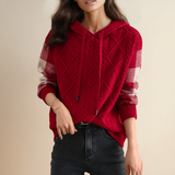Emily | Kapuzenpullover aus Zopfstrick