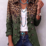 Barbara™ | Leoparden-Blazer mit Ombré-Effekt