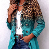 Barbara™ | Leoparden-Blazer mit Ombré-Effekt