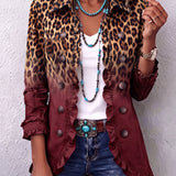 Barbara™ | Leoparden-Blazer mit Ombré-Effekt