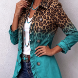 Barbara™ | Leoparden-Blazer mit Ombré-Effekt