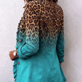 Barbara™ | Leoparden-Blazer mit Ombré-Effekt