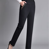 Solveig  | Damenjeans mit elastischem Bund und Seitentaschen