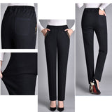 Solveig  | Damenjeans mit elastischem Bund und Seitentaschen